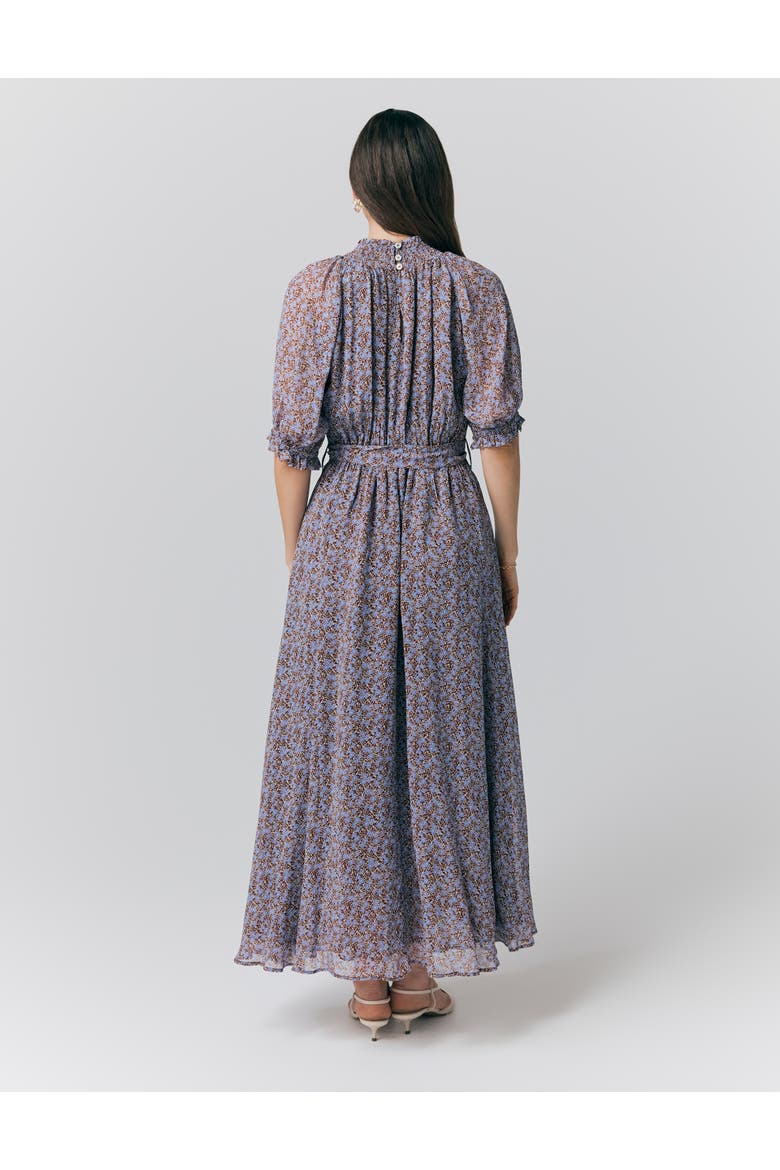 Effie Georgette Ditsy Midi Dress