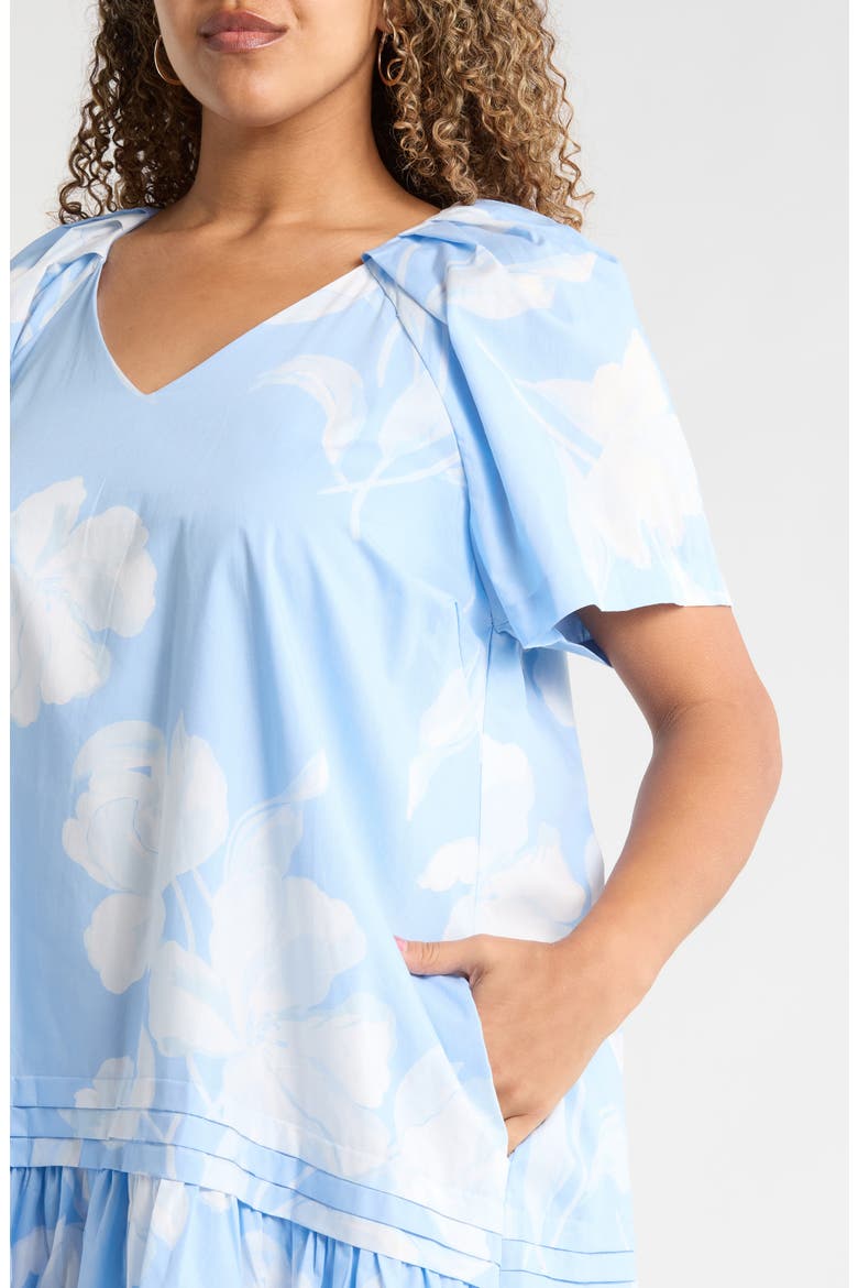 Afina Floral Seruma Shift Minidress