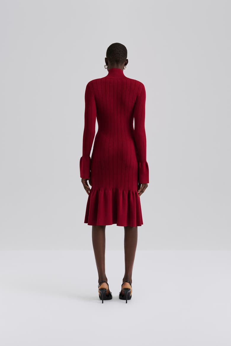 Amalia High Neck Knitted Midi Dress