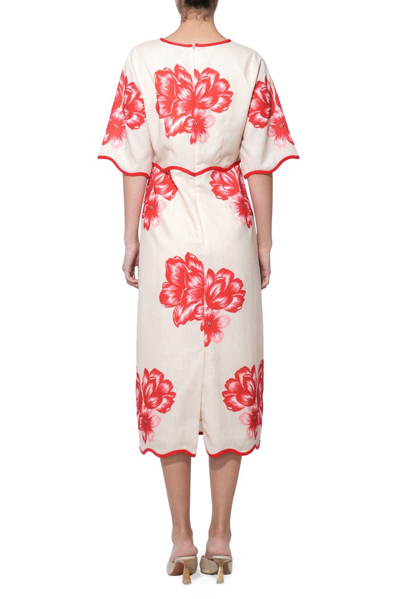 Sonia Floral Print Midi Dress