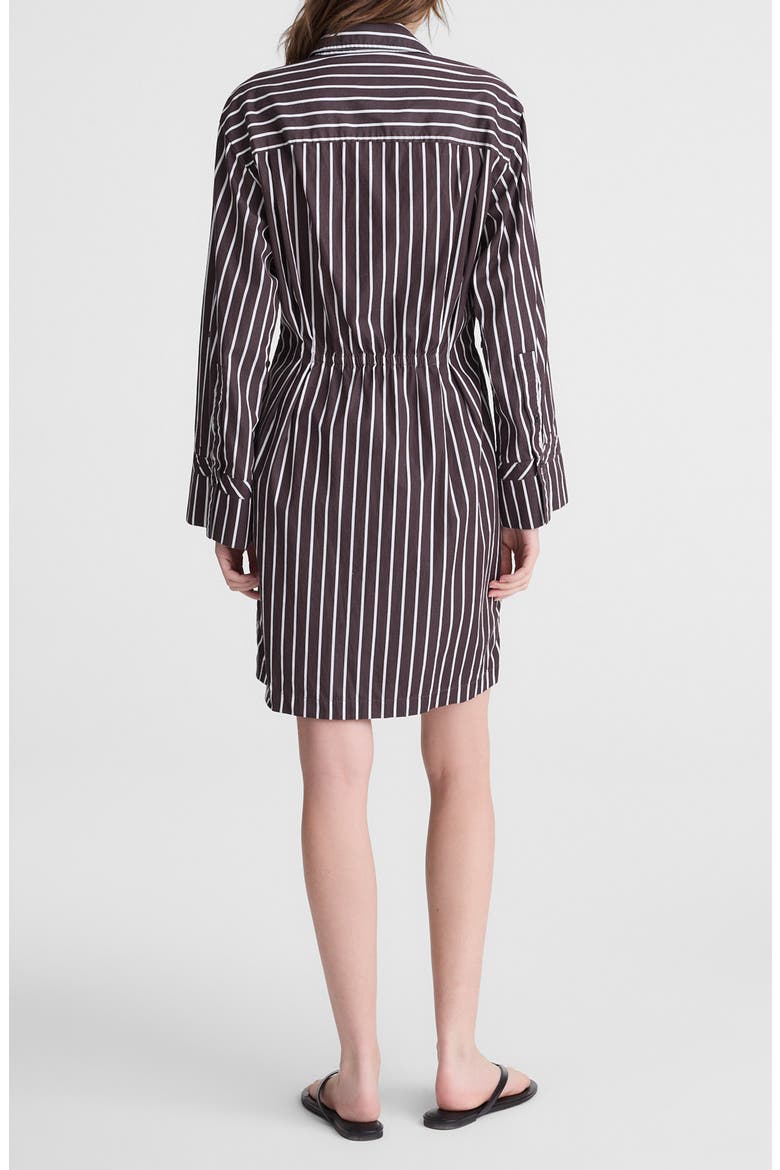 Tucked Long Sleeve Mini Shirtdress