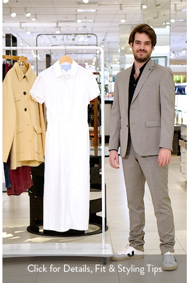 The Jamie Eyelet Nap Midi Shirtdress
