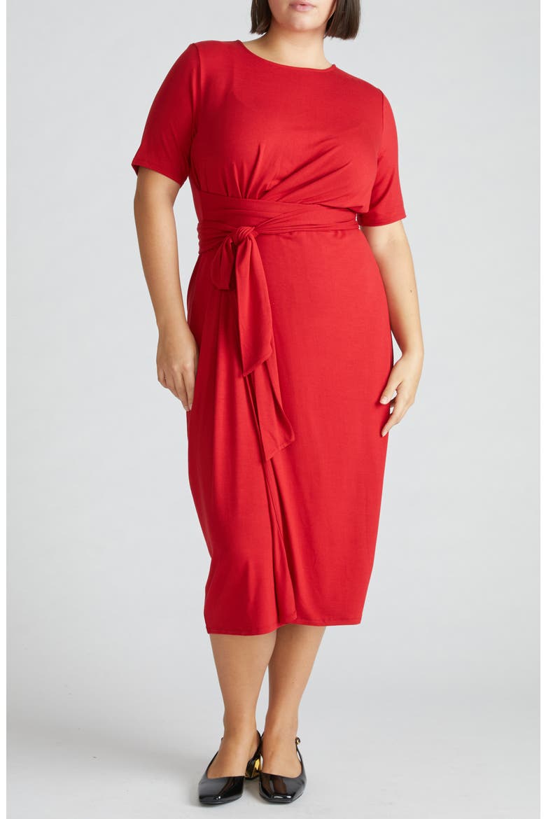 Delilah Tie Waist Midi Dress