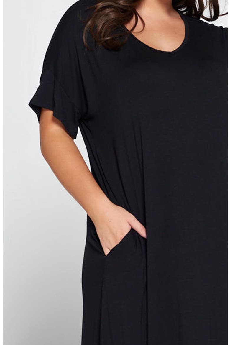 Short Sleeve Jersey Maxi Dress