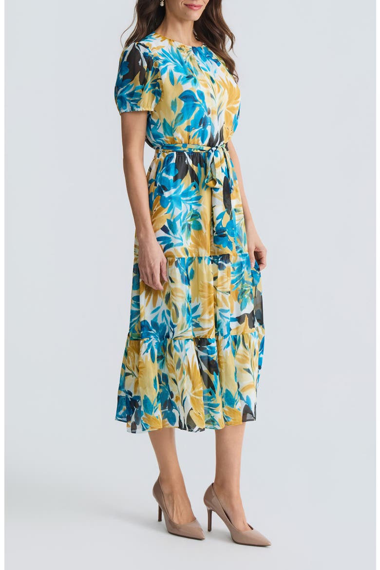 Floral Tiered Midi Dress