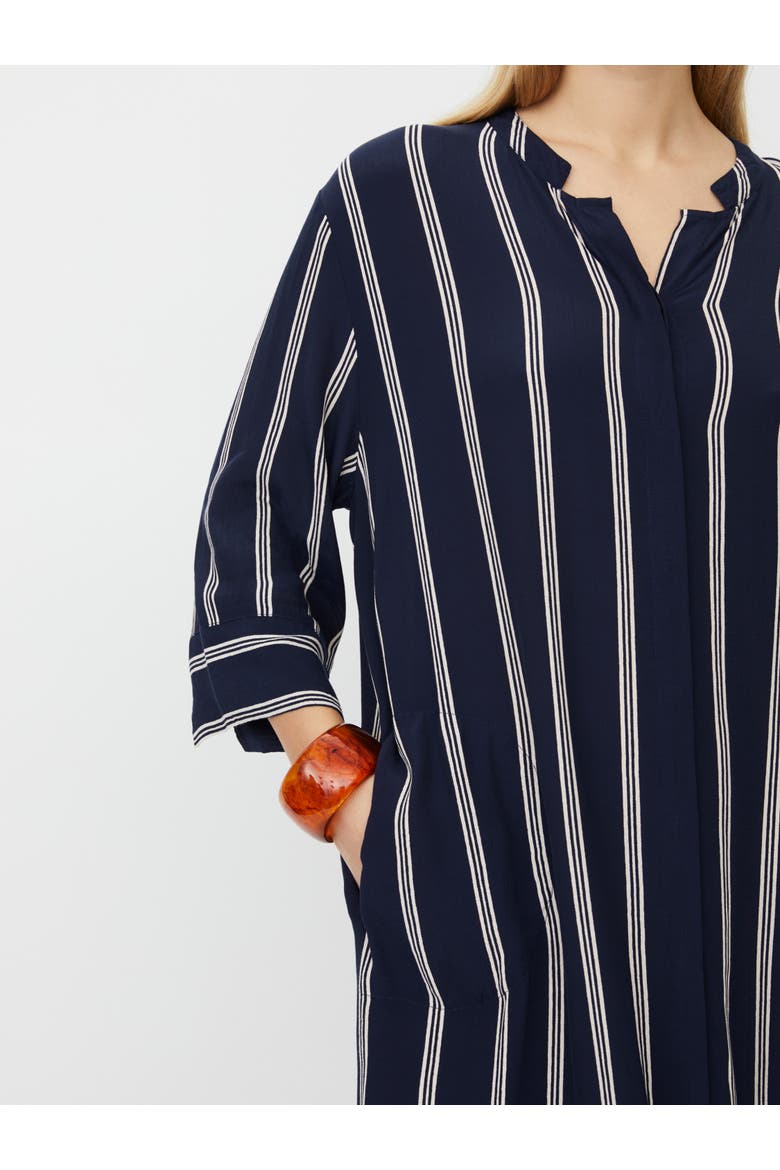 MaNimes Striped Midi Dress