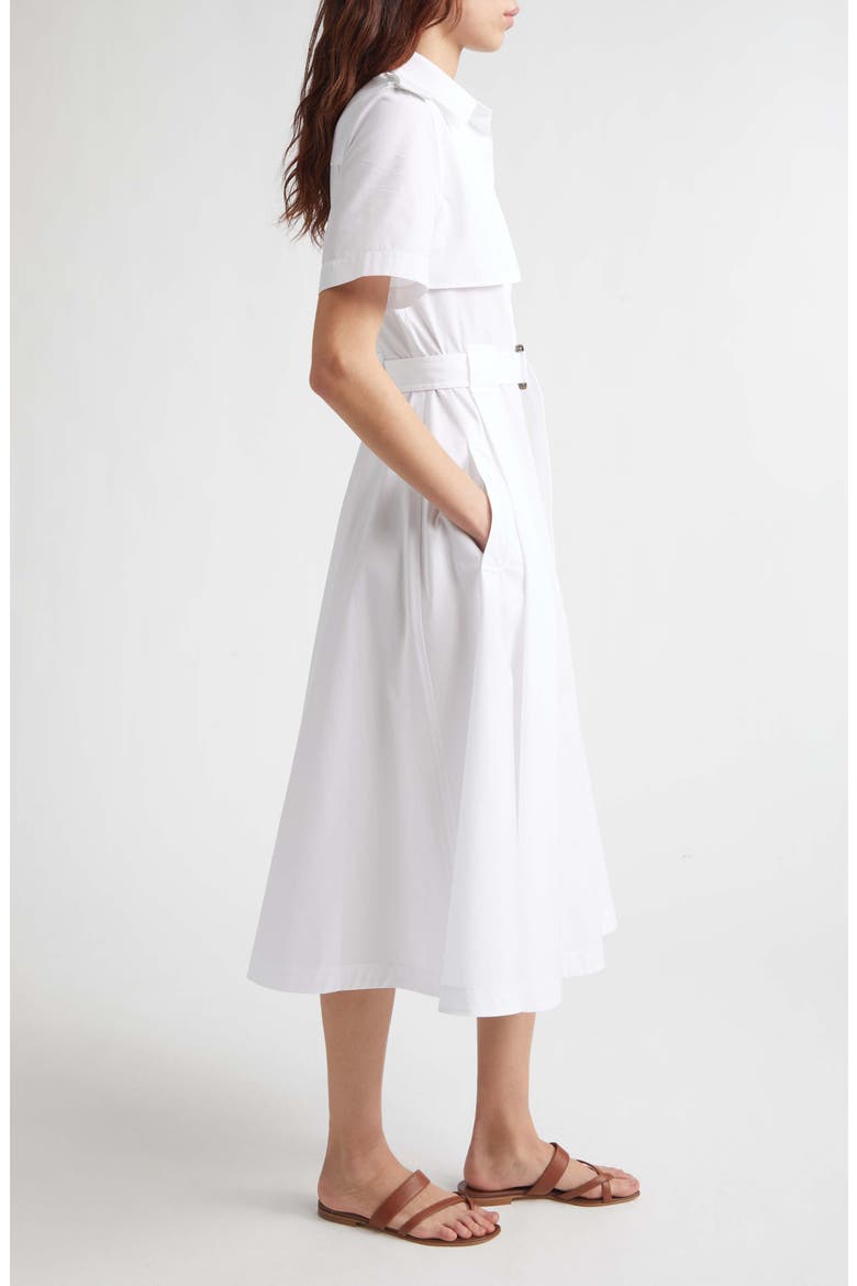 Tanya Belted Cotton Poplin Midi Shirtdress
