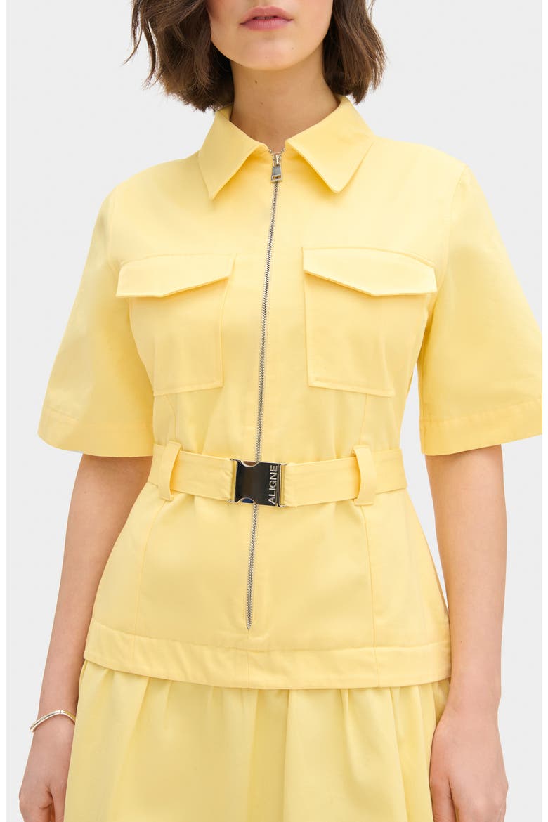 Pearl Short Sleeve Organic Cotton Midi Dress