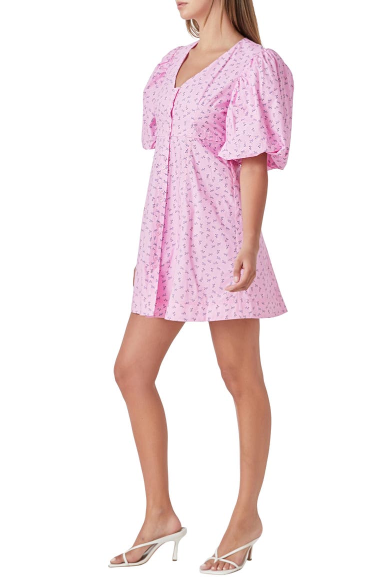 Floral Puff Sleeve Minidress