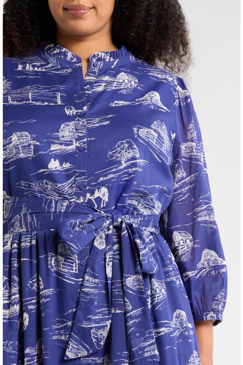 Avon Town & Bridge Print Maxi Dress