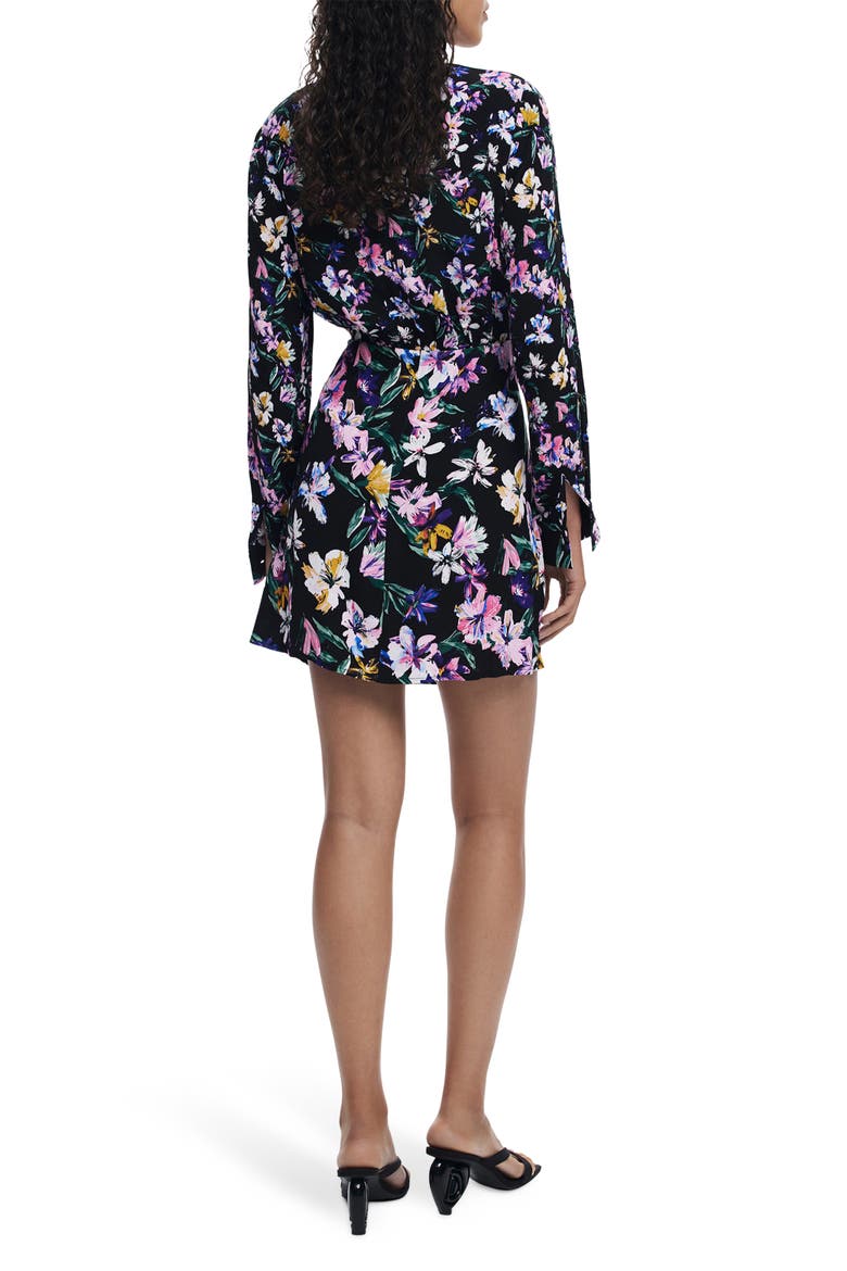 Floral Long Sleeve Minidress