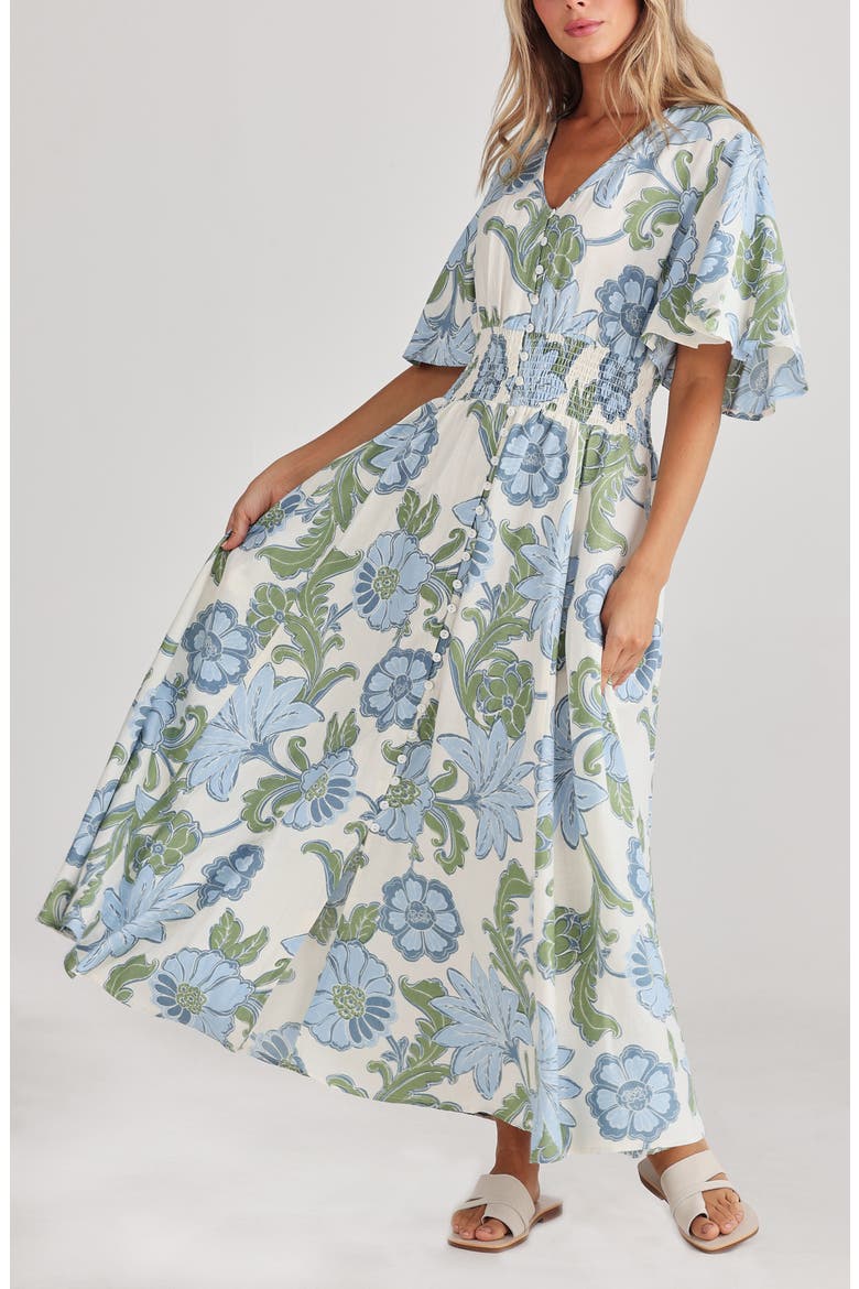 Harlow Smocked Waist Maxi Dress