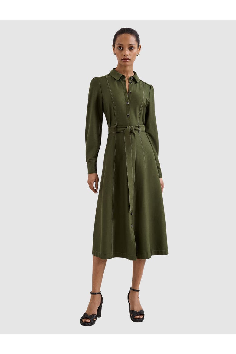 Avenly Long Sleeve Belted Shirt Dress