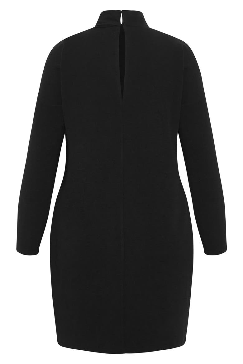 Swirl Long Sleeve Minidress