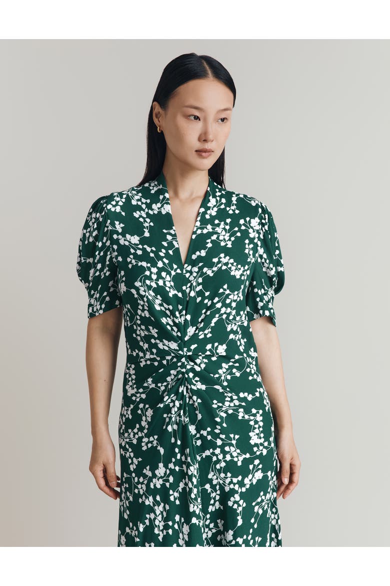 Capri Crepe Floral Midi Dress