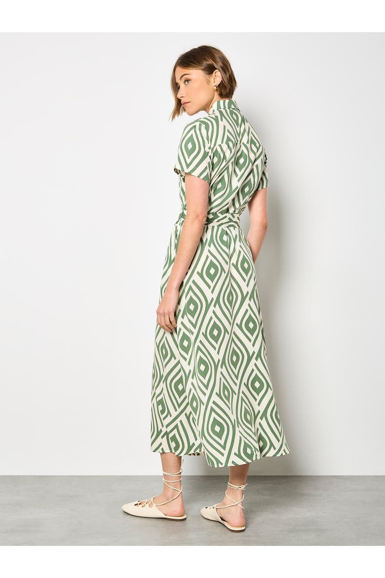Short Sleeve Midi Shirt Dress