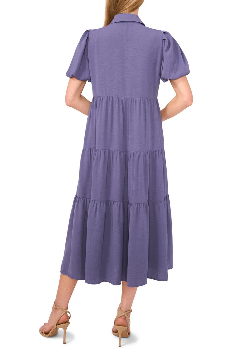 Tiered Midi Shirtdress