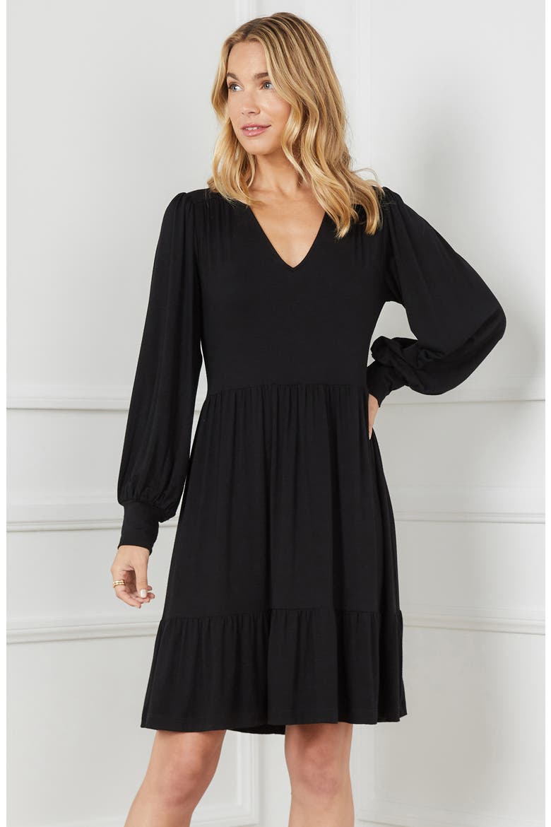 Tiered Long Sleeve Dress