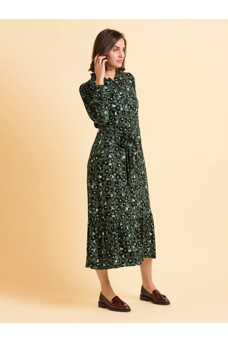 Luna Long Sleeve Button Midi Dress