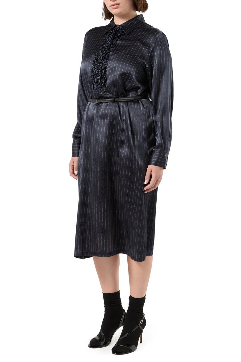 Cali Belted Silk Shirtdress