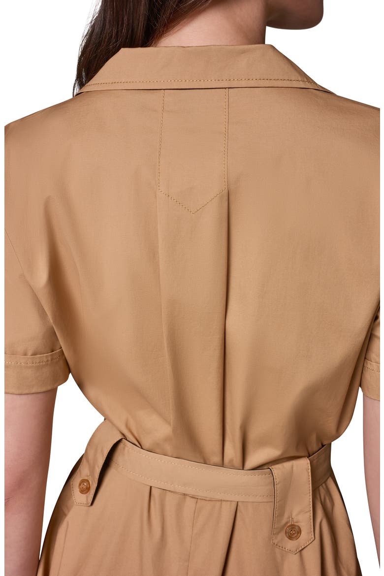 Short Sleeve Stretch Cotton Shirtdress