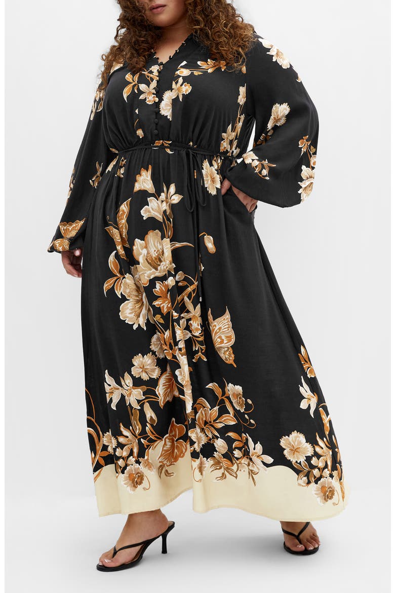 Fernanda Placed Floral Maxi Dress