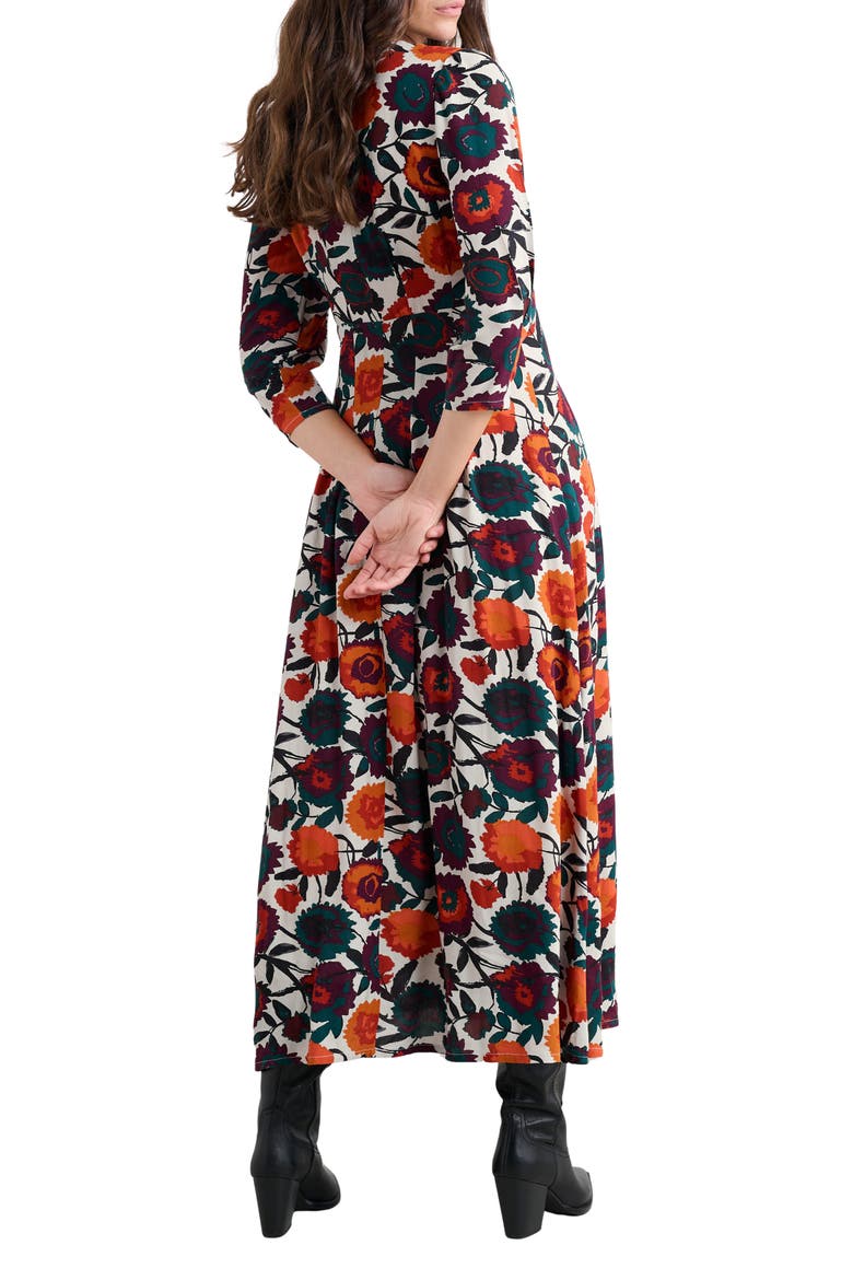 Etta Floral Pleated Midi Dress