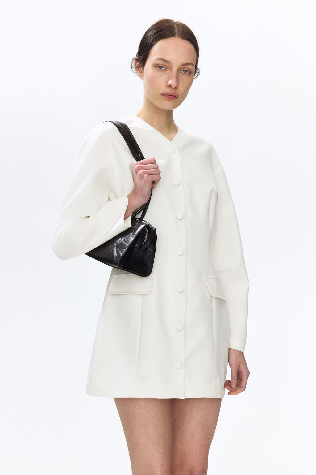 V-Neck Jacket Dress