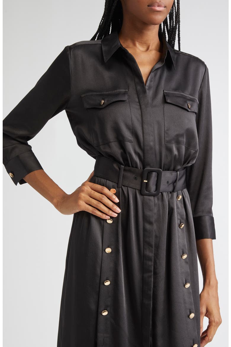 Uriah Button Belted Maxi Shirtdress