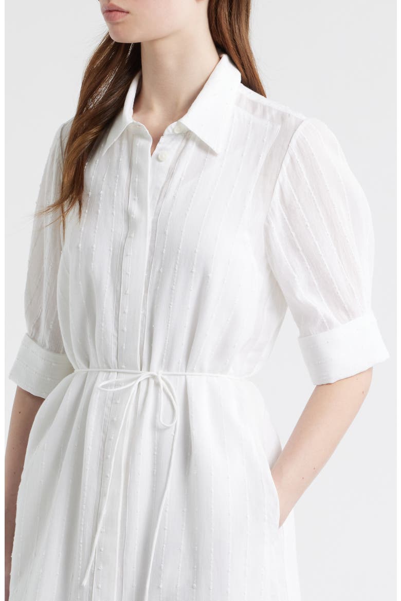 Lucy Texture Stripe Shirtdress