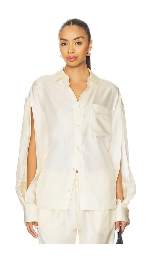 Alexander Wang Button Up Shirt in Ivory - Image 1