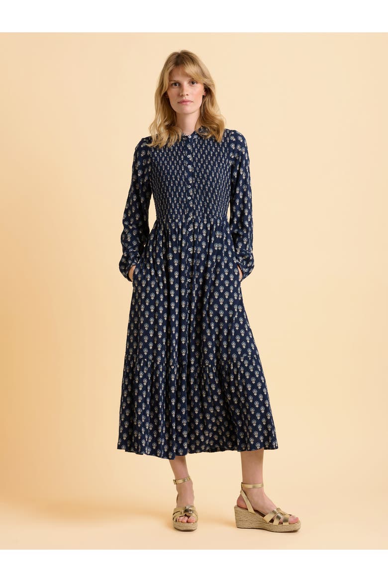 Lark Long Sleeve Button Midi Dress