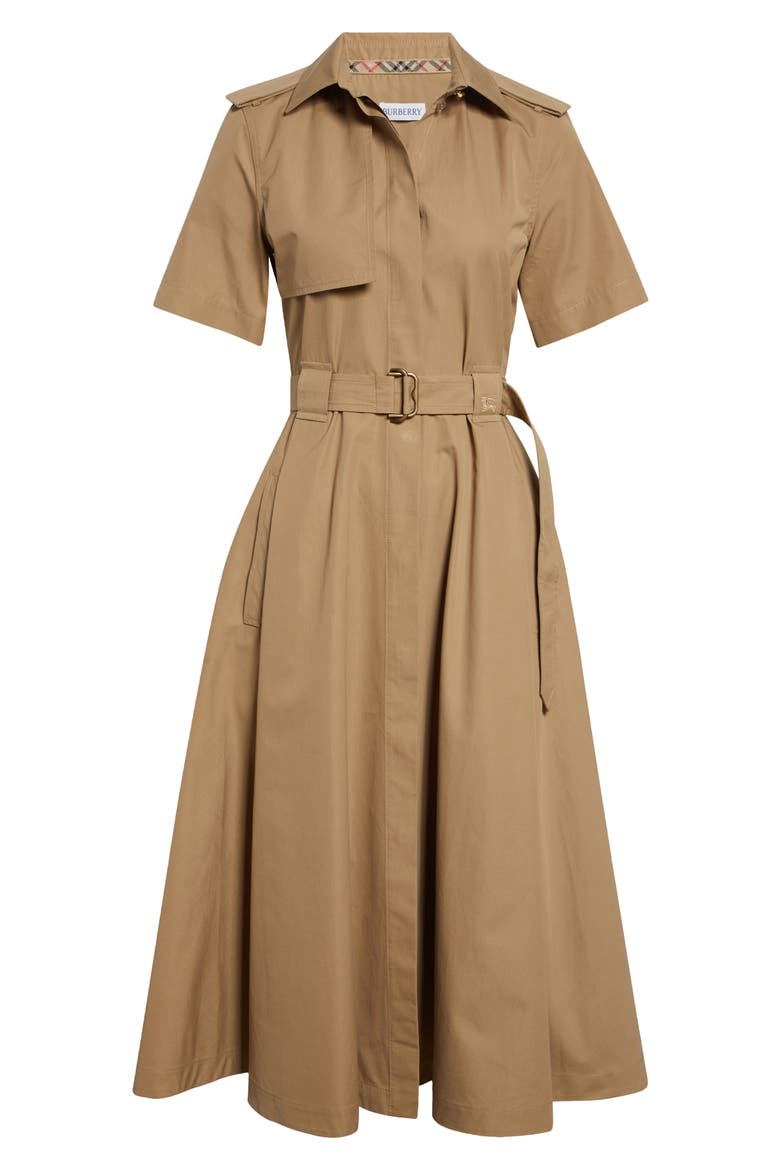 Tanya Belted Cotton Poplin Midi Shirtdress