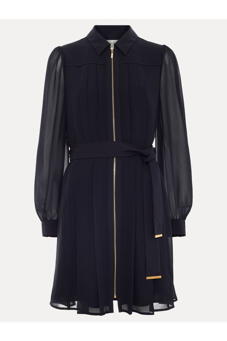 Lottie Zip Shirt Mini Dress