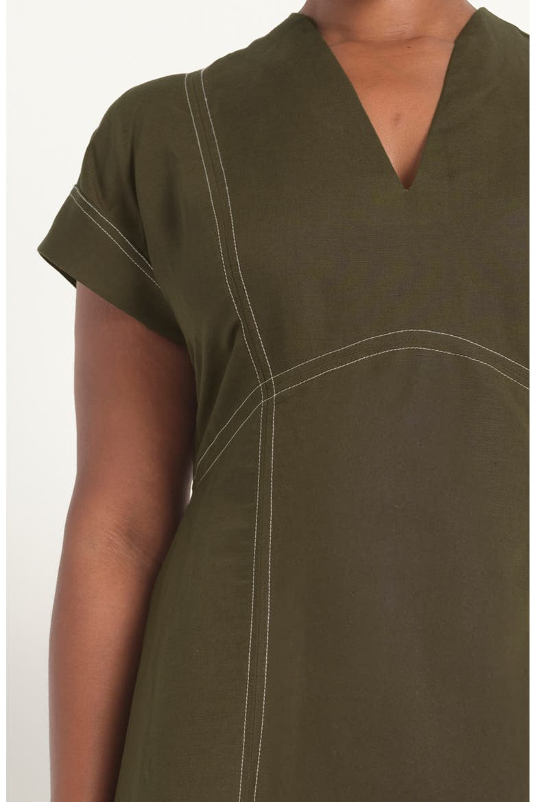 Arden Linen Blend Empire Waist Dress