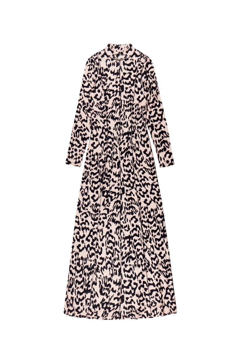 Printed Jersey Maxi Dress