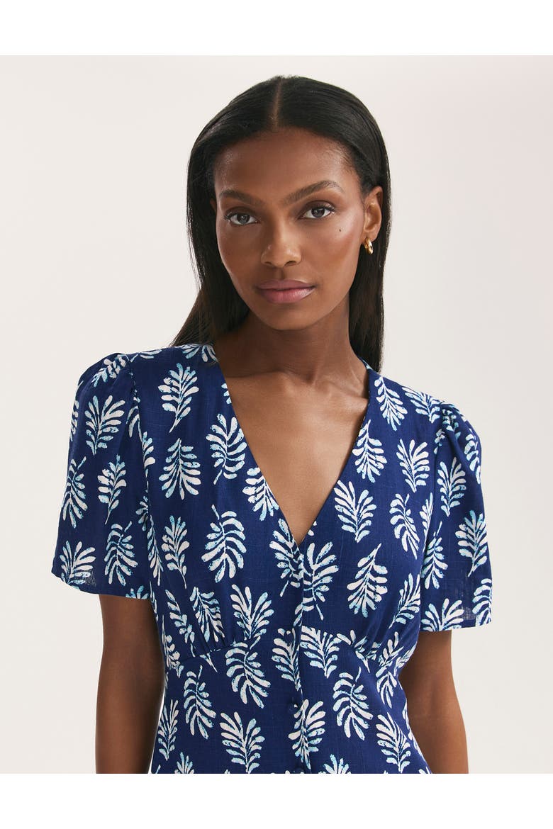 Martina Printed Crepe Midi Dress
