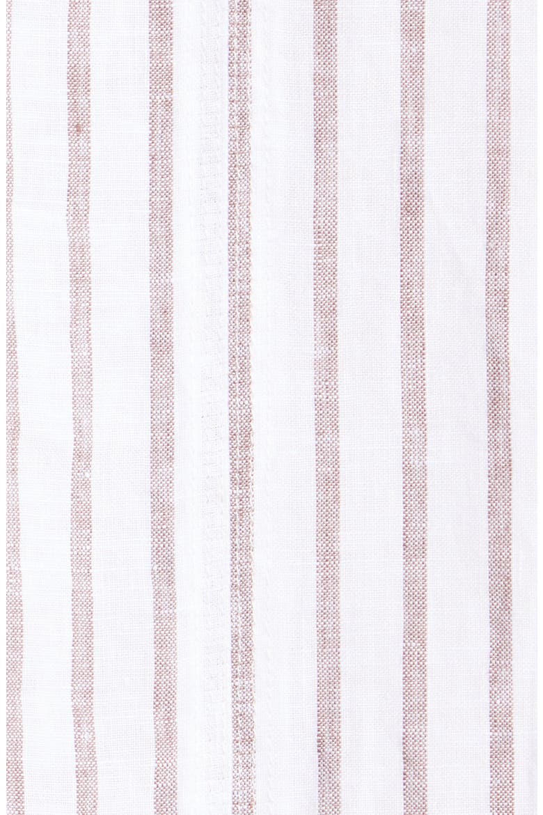 Getaway Stripe Linen Minidress Cover-Up