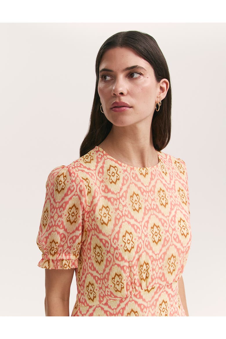 Mela Printed Midi Tea Dress