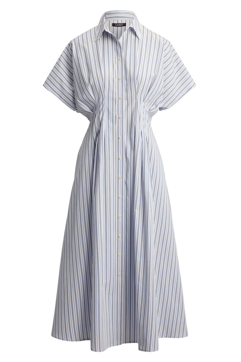 '70s Stripe Cotton Broadcloth Shirtdress