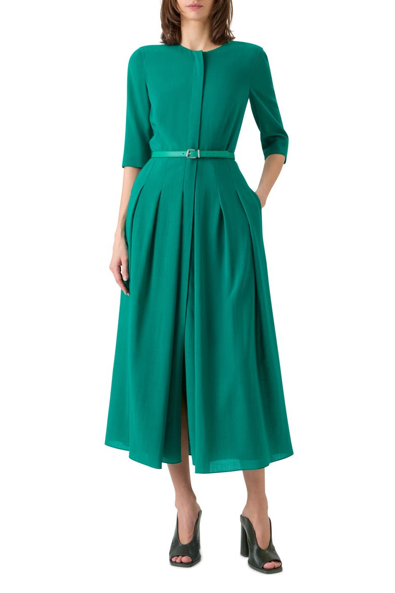Shelley Belted Wool Dress
