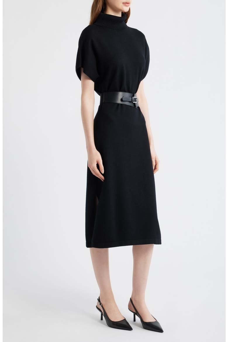 Turtleneck Midi Sweater Dress
