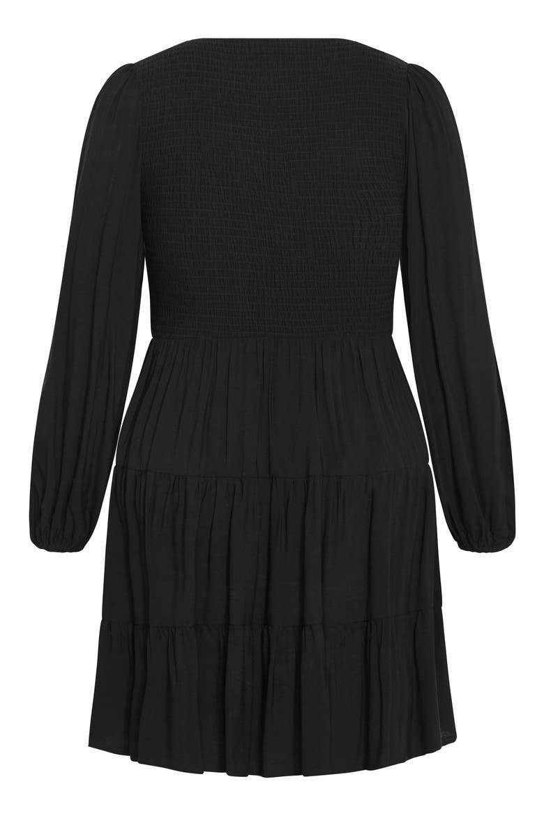 Iris Arielle Balloon Sleeve Minidress