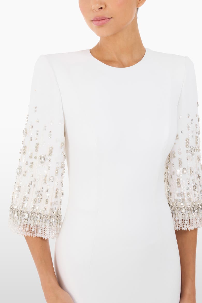 Ebba Crystal-Embellished Midi Dress