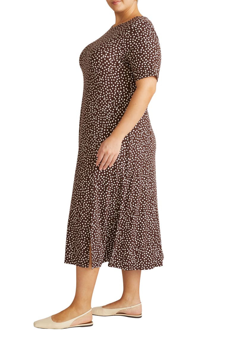 Serena Short Sleeve Jersey Midi Dress
