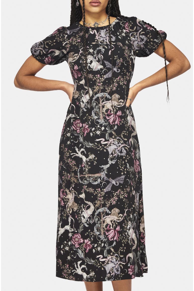 Merunicorn Enchanted Forest Midi Dress