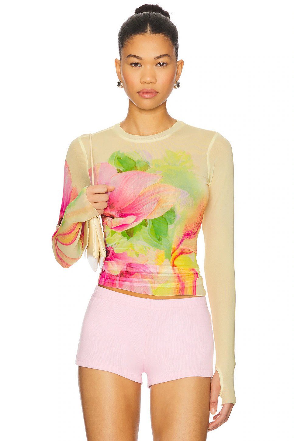 AFRM Kaylee Top in Butter Peony - Image 1