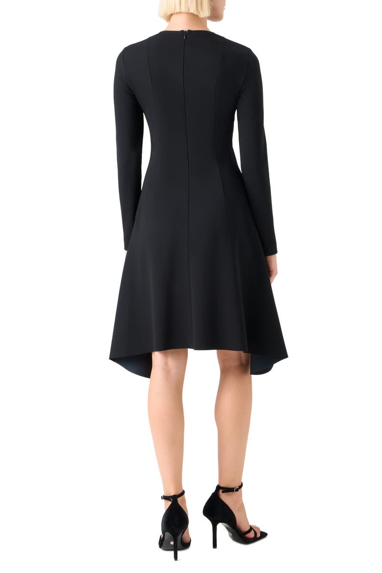 Long Sleeve Asymmetric Midi Dress