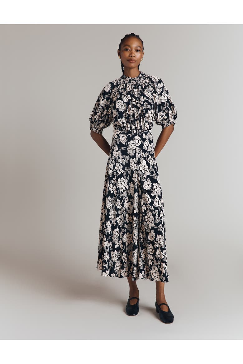 Dolly Printed Floral Midi Dress