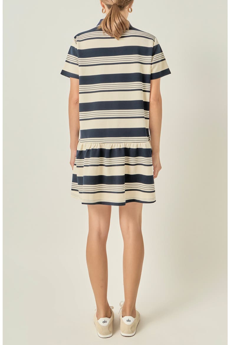 Striped Polo Minidress
